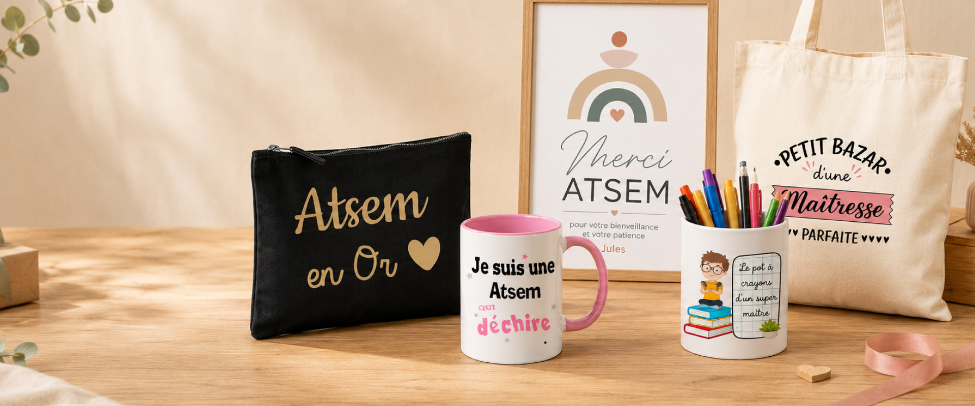 Cadeaux personnalisés fin d'année scolaire | Em Création