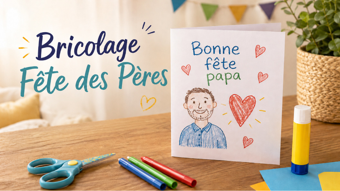 Bricolage Fête des Pères facile avec peu de matériel