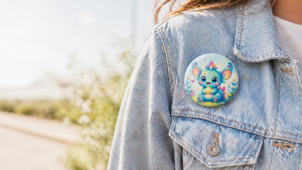 Badge Pokémon personnalisé avec votre photo : le badge que personne d'autre n'aura