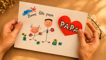 Dessin Fête des Pères facile : 15 idées à faire avec les enfants